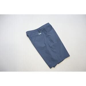 Under Armour Golf Shorts HeatGear Loose Blue Flat Stretch 10.5" INS Mens Sz 38